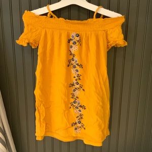 Art Class Off the Shoulder Top